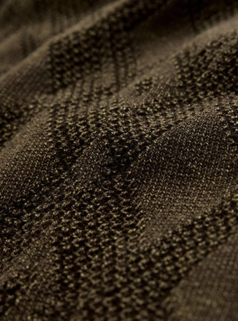 John Varvatos Brycen Long Sleeve Broken Argyle Crew
