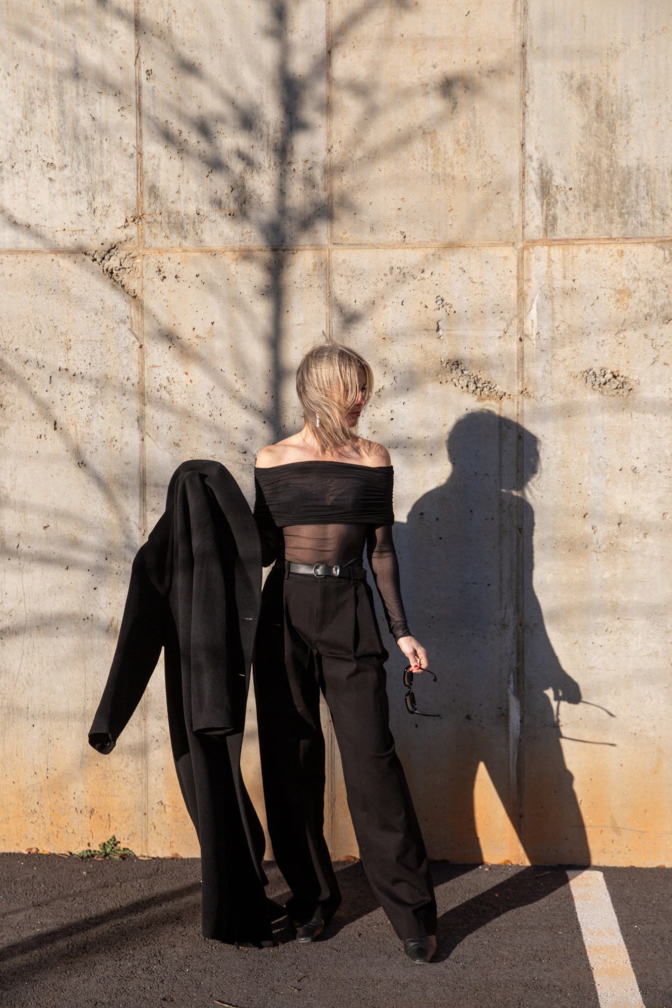 image of a woman wearing the Seroya Rosa Top and sonya Pants