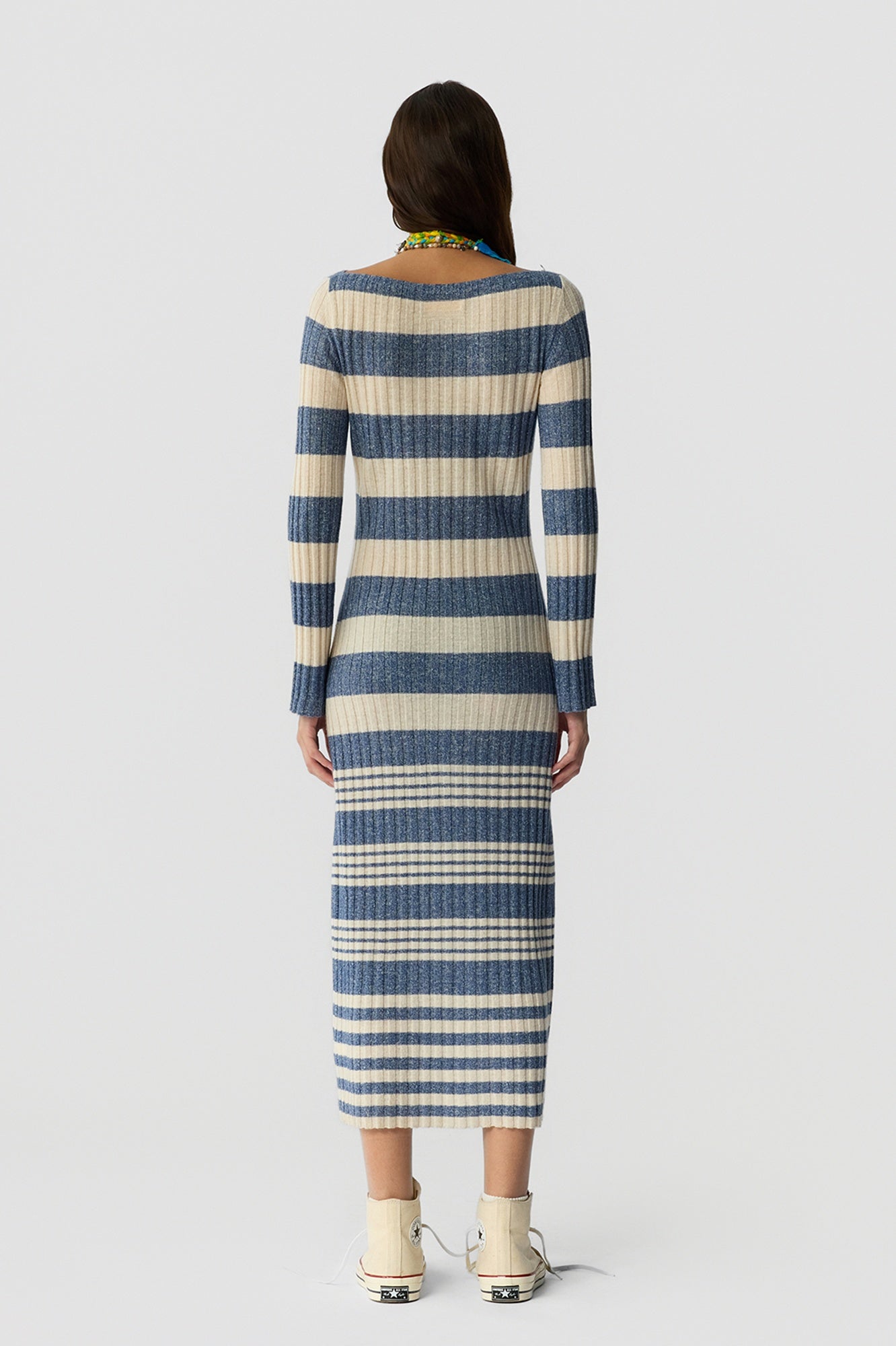 Guest in Residence Striped Rib Dress