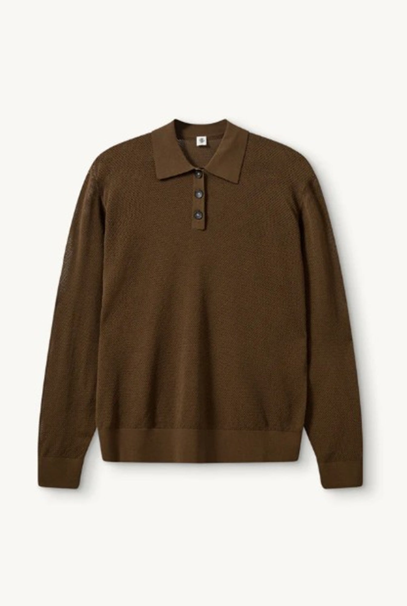 flat lay of the Garment Madison man polo sweater