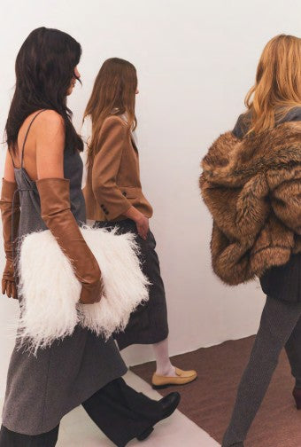 Three women from the Garment AW25 Runway Show