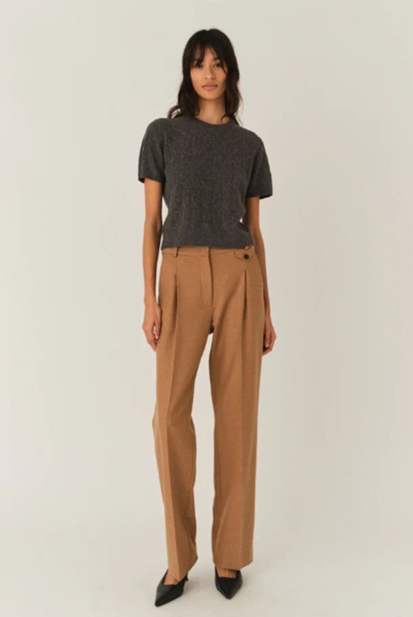 Model wearing the Garment Mitch Pants