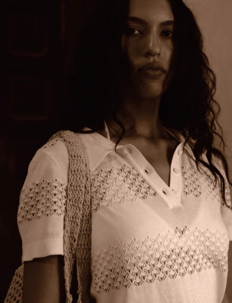 image of a model wearing the Garment Tanzania Polo Dress