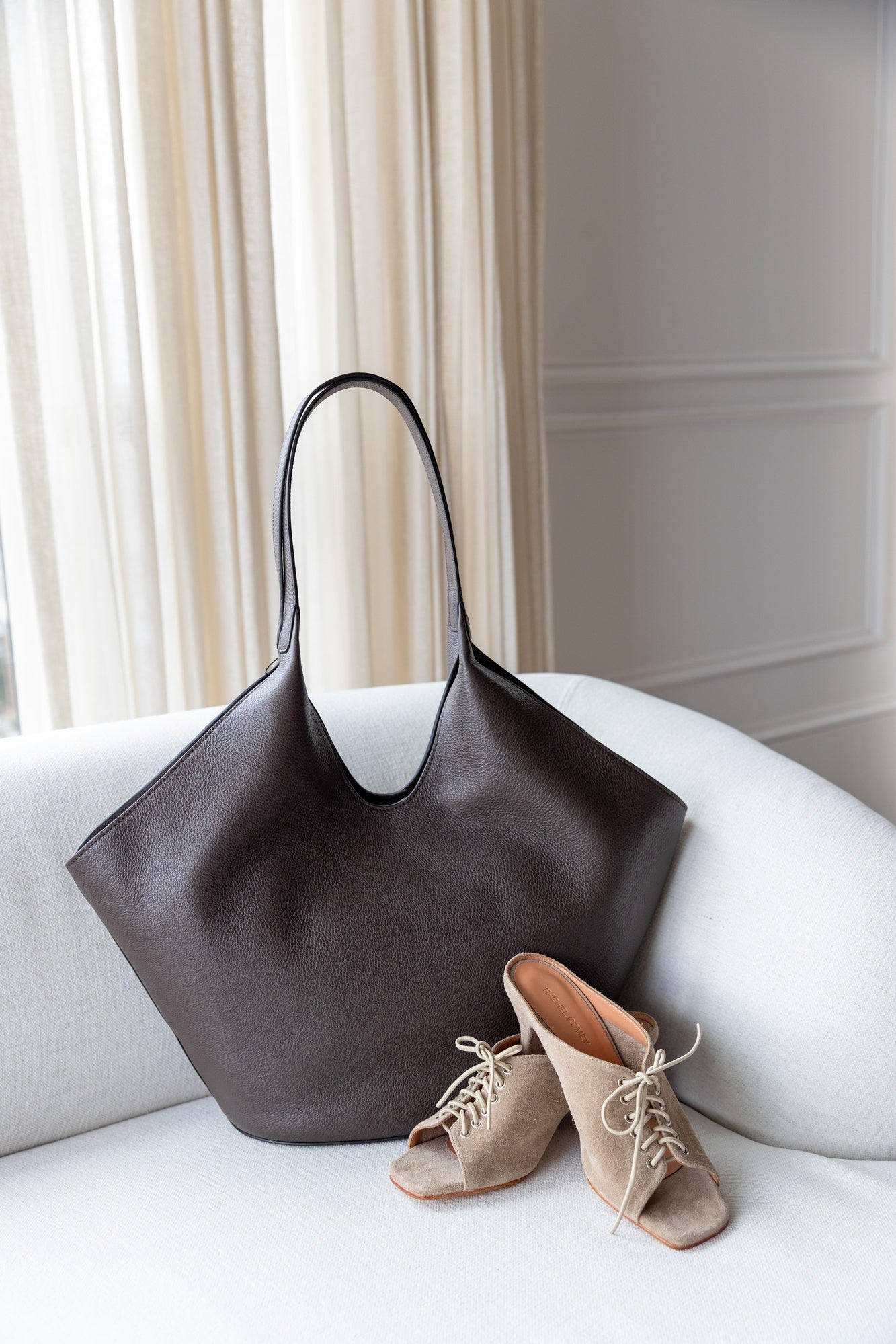 image of the Rachel Comey Fira Heels and Aesther Ekme Phantom Tote