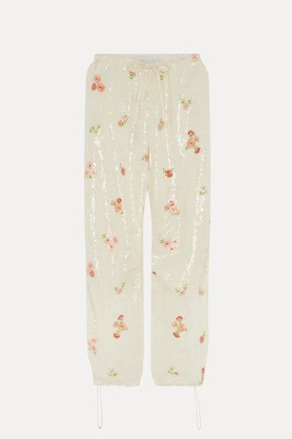 flat image of the Alfie Grace Pants in Rose Sequin