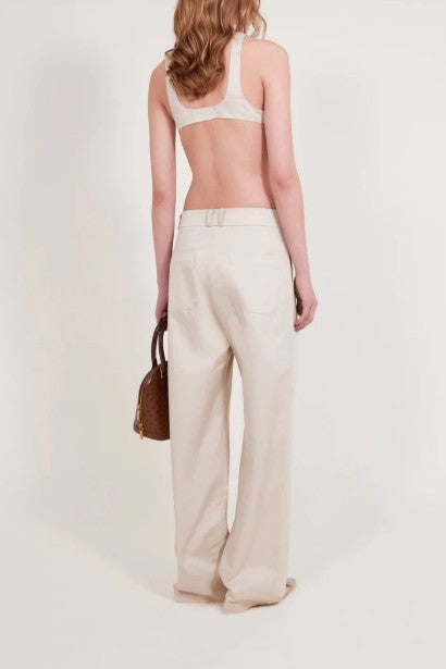 Back image of a model wearing the Alfie Tailored Pants