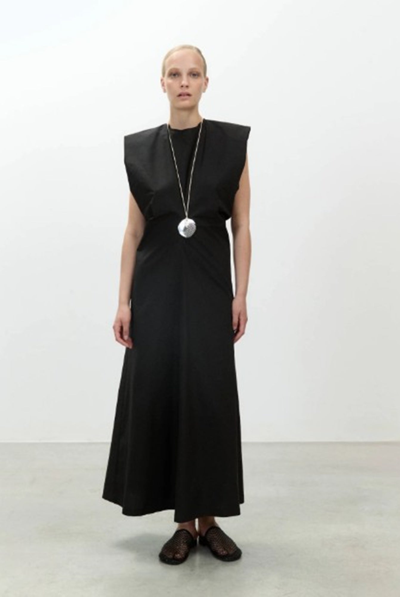 Alysi Long Poplin Dress