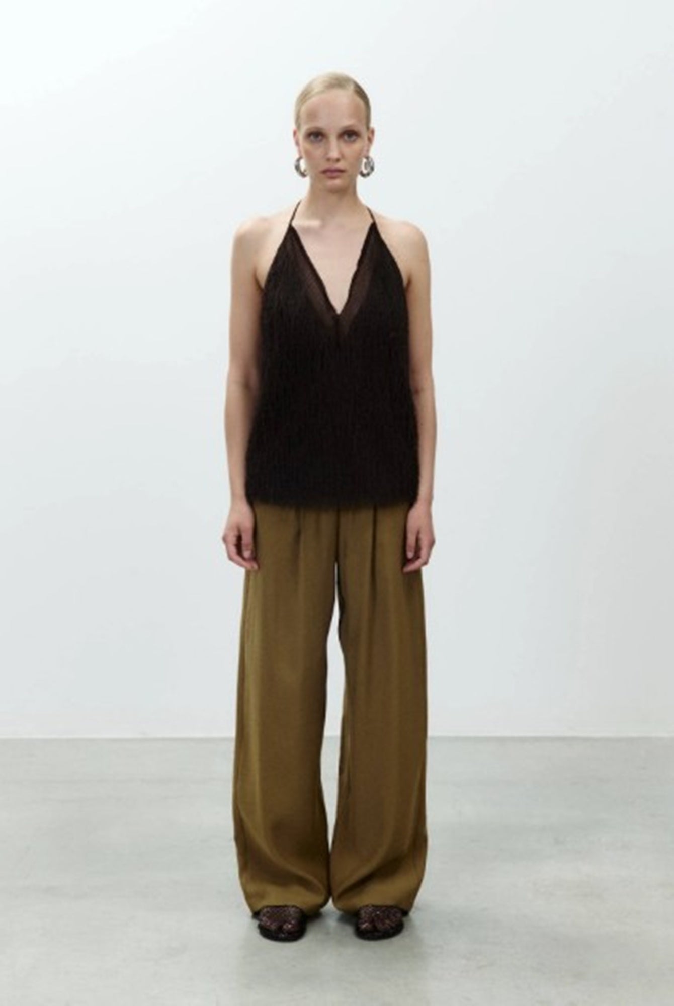 Alysi Wide Pull On Trousers