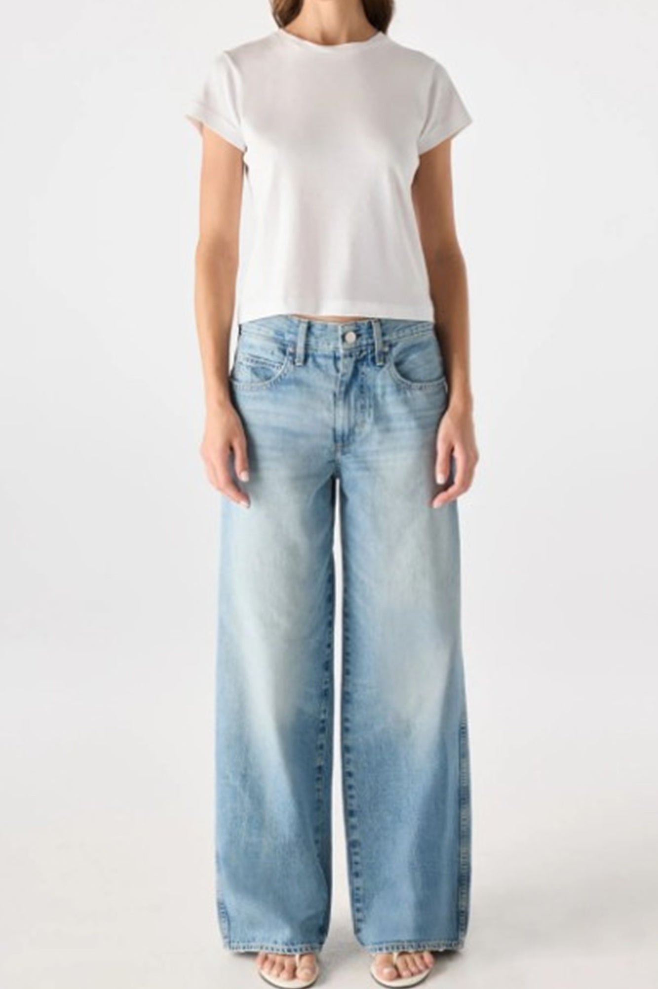 Amo Kira Mid Rise Wide Leg Jeans