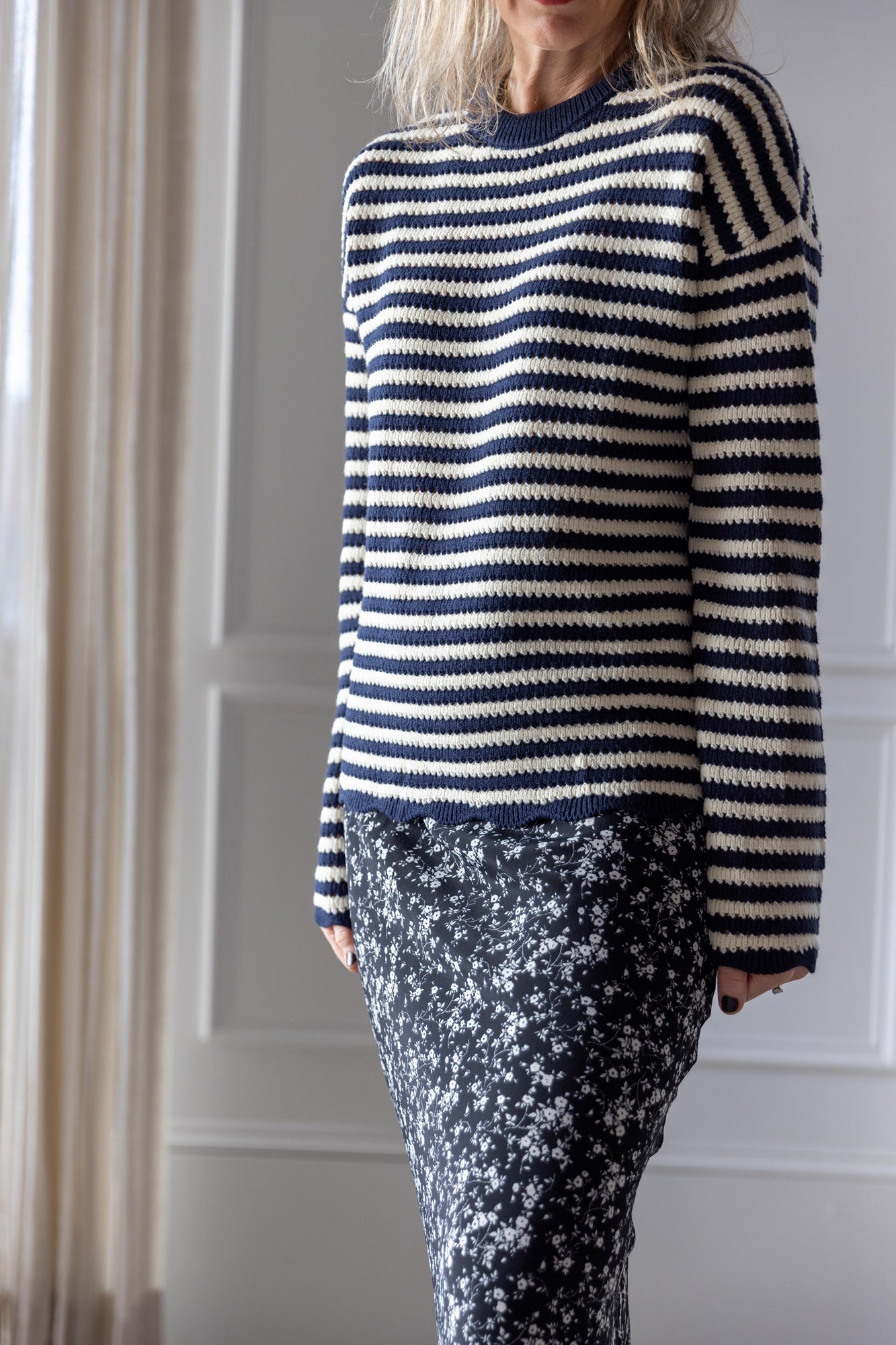 image of a woman wearing the Ciao Lucia Febo Pullover