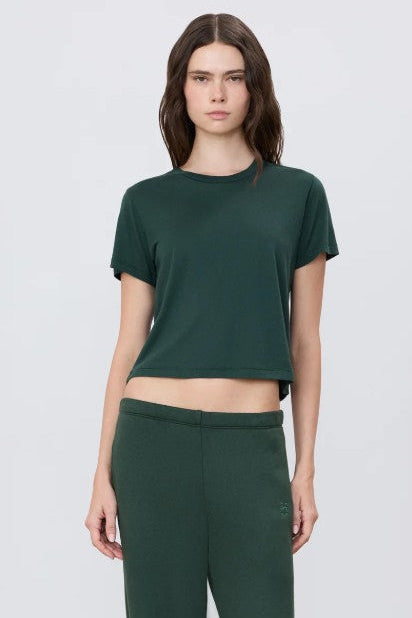 Eterne Short Sleeve Boxy Tee, Forest