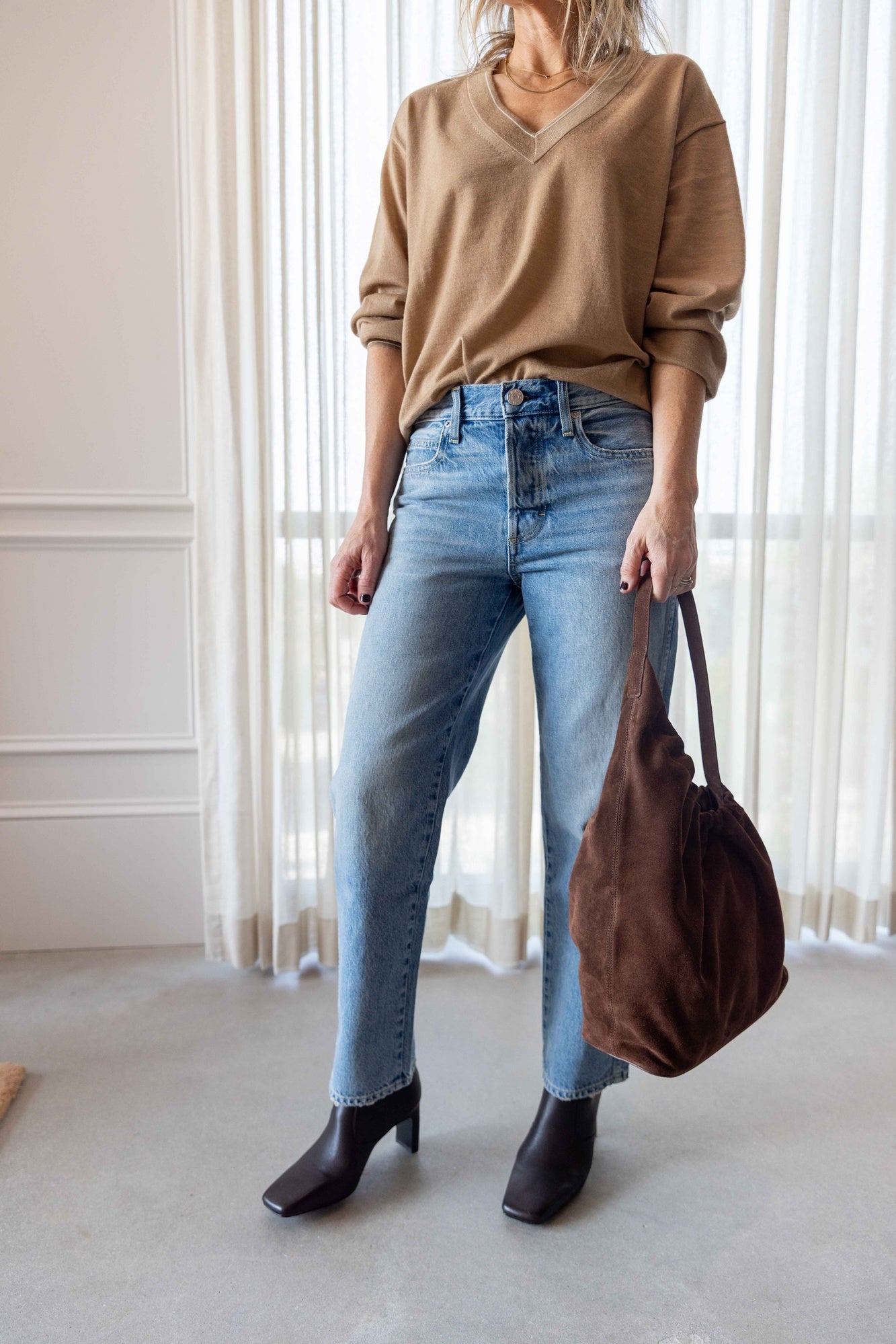 Amo 143 Mid Rise Slim Jeans-Back in Stock