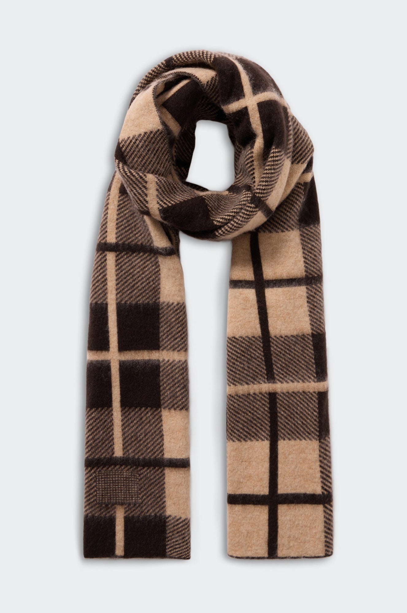 image of the guest in residence big plaid scarf