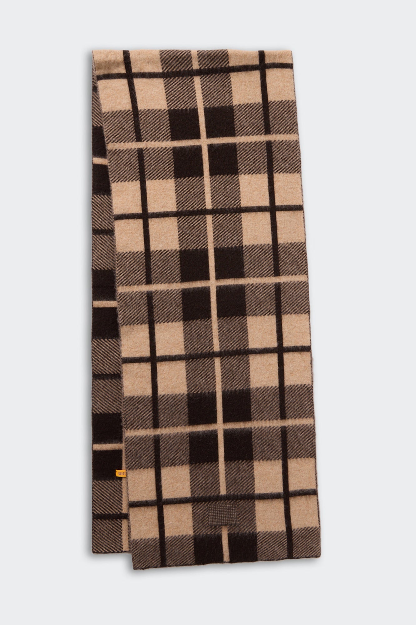 image of guest in residence big plaid scarf