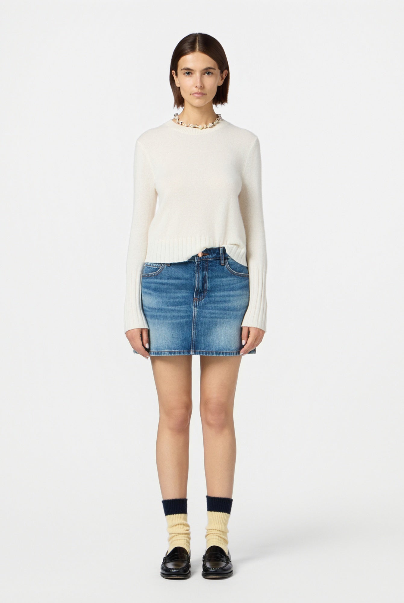 Guest in Residence Shrunken Cashmere Crew