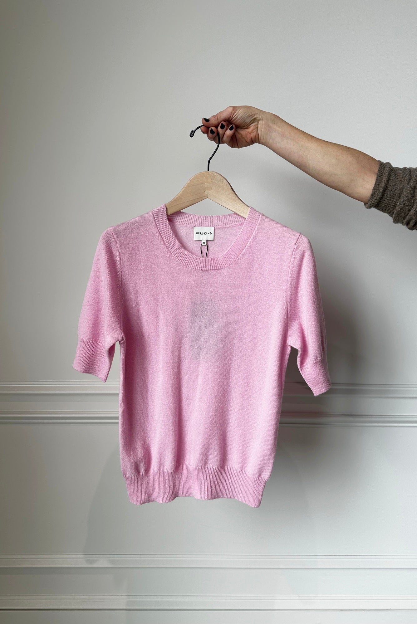 image of the herskind therese sweater in pink