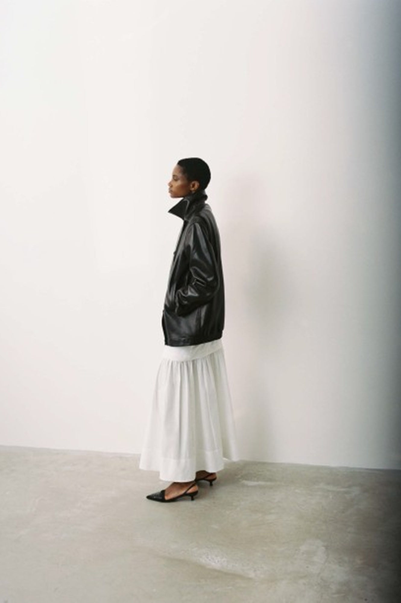 image of a model wearing the House of Dagmar Cotton Maxi Skirt