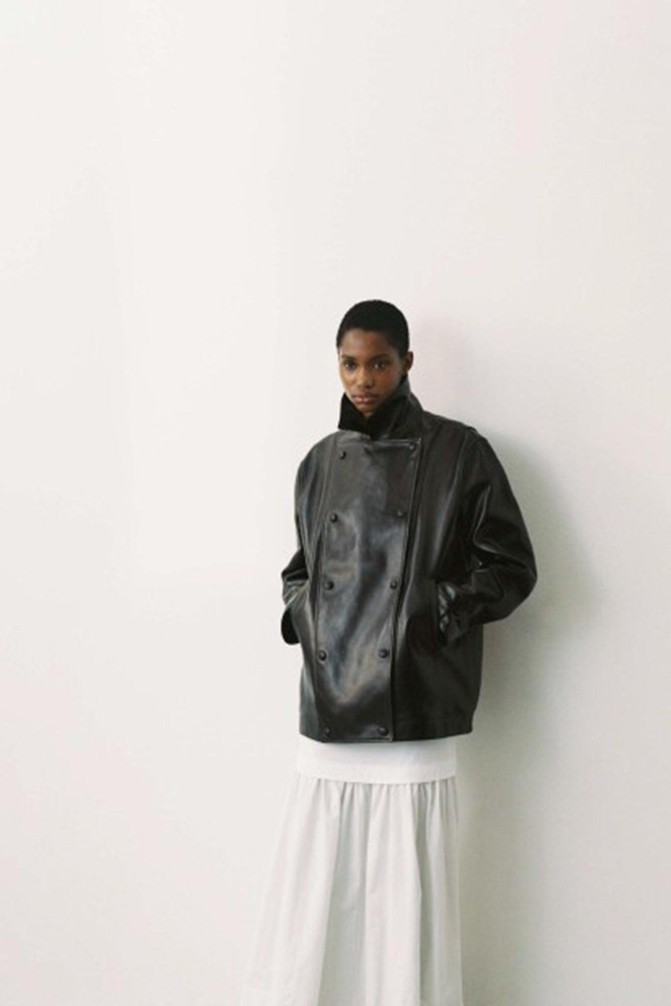 image of a model wearing the House of Dagmar Cotton Maxi Skirt