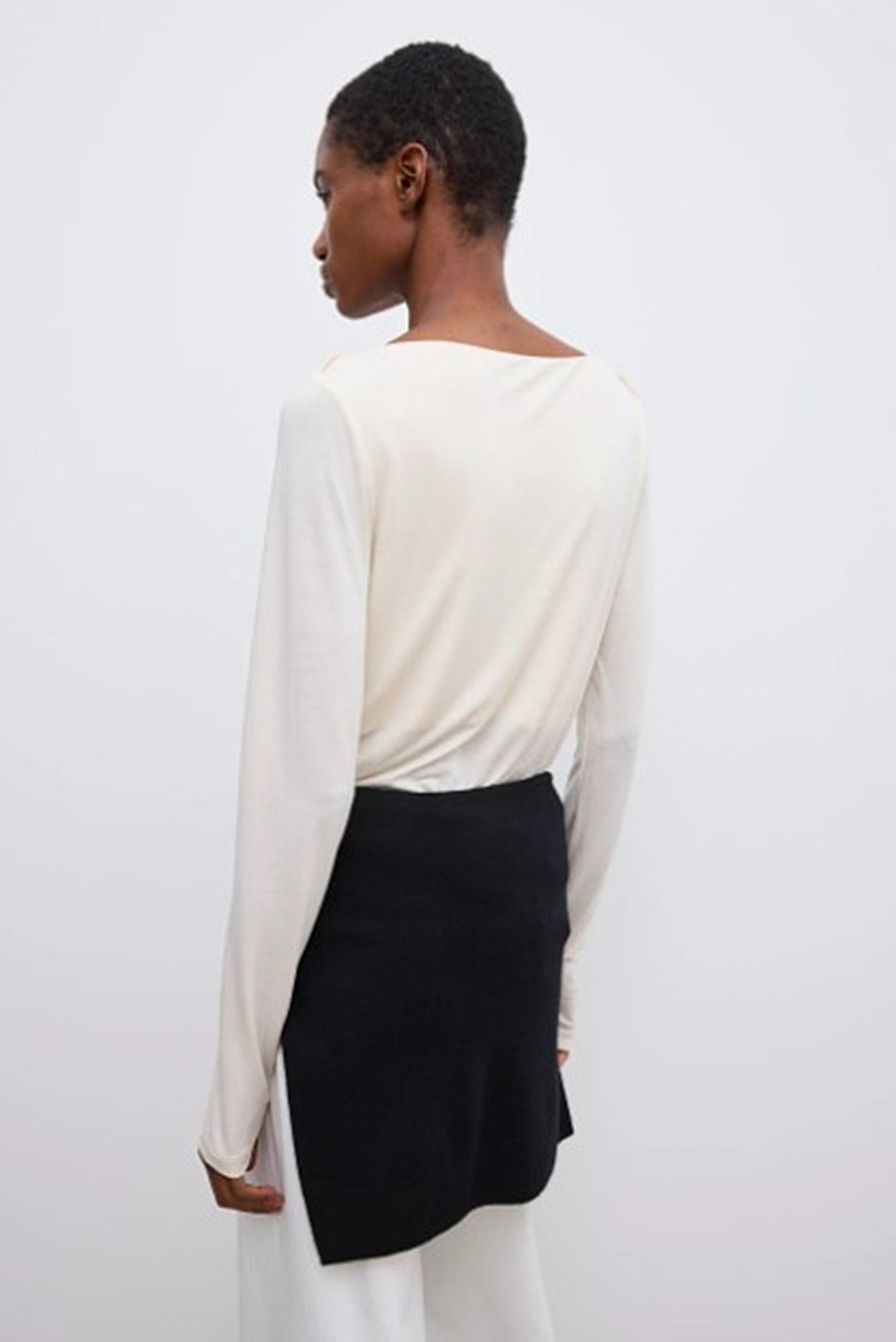 back image of a model wearing the House of Dagmar Square Neck Top