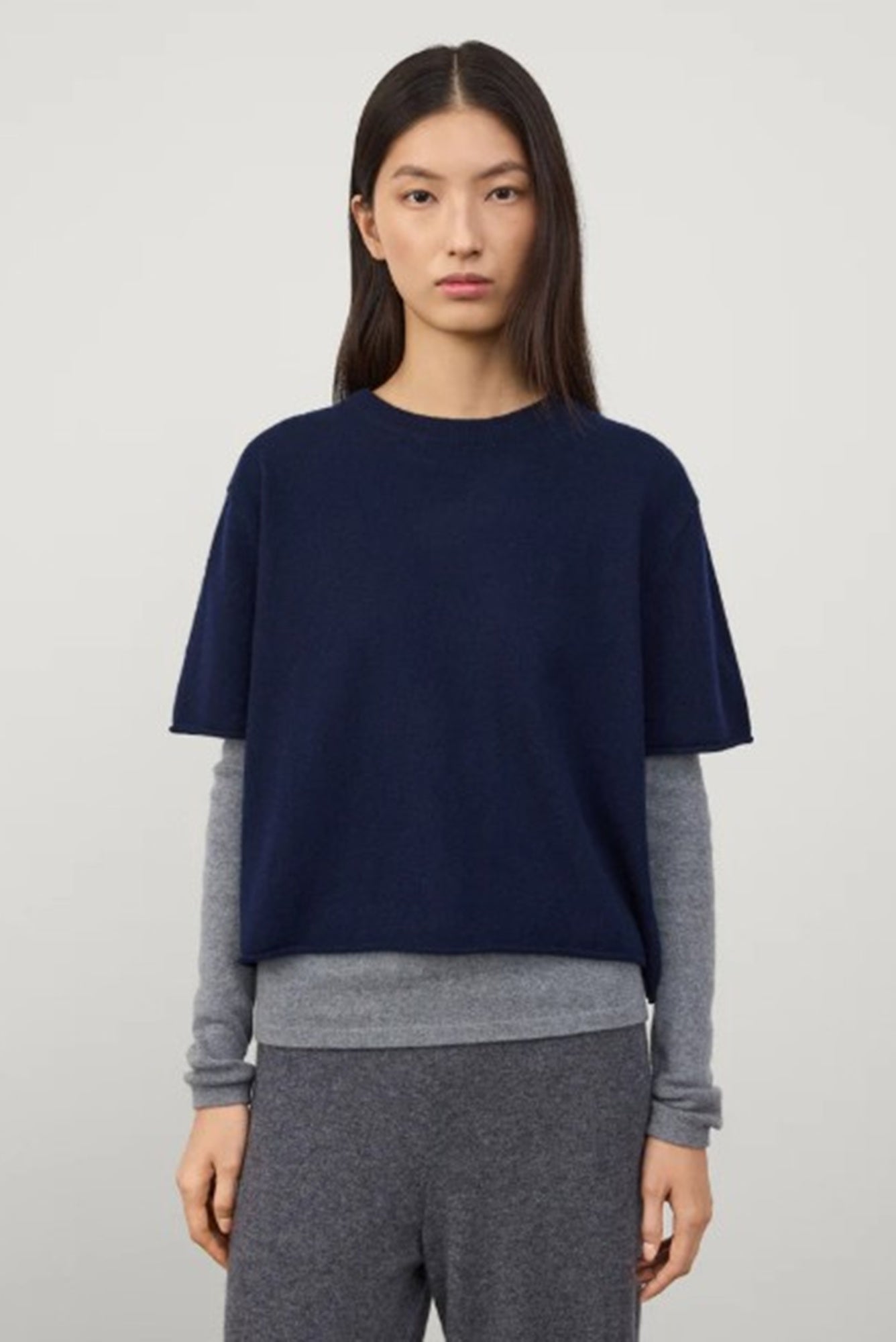 Lisa Yang Cila Navy Blue Sweater