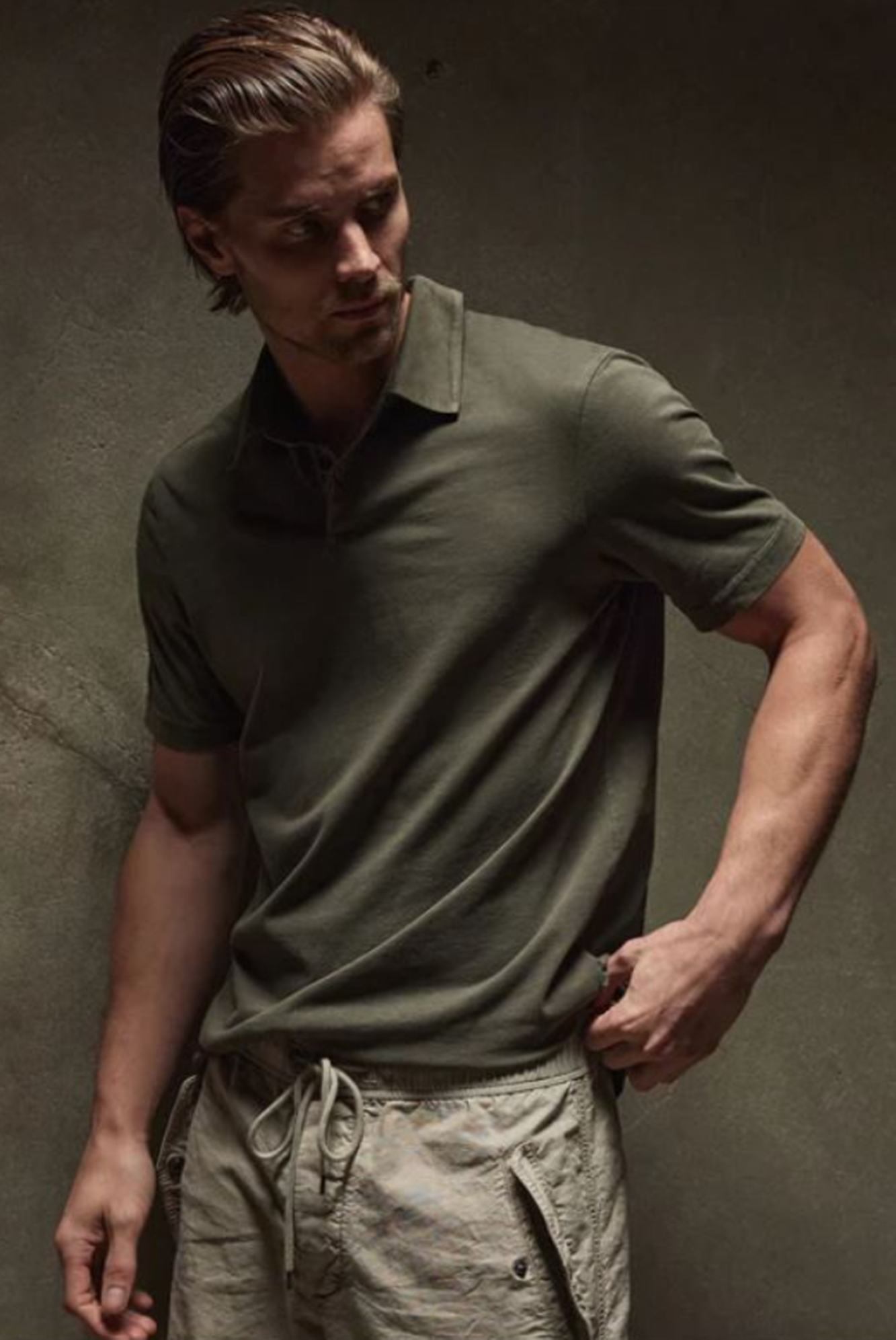 James Perse Standard Polo Platoon Pigment