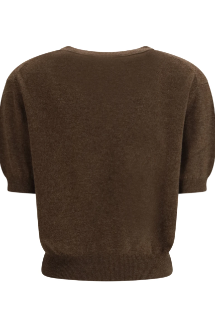 Lisa Yang Genevra T-Shirt - Dark Truffle