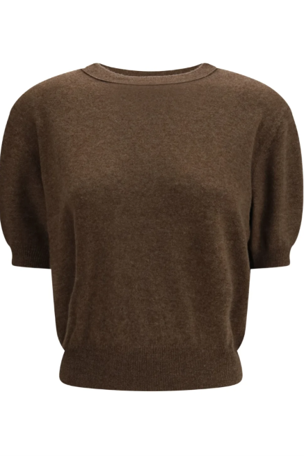 Lisa Yang Genevra T-Shirt - Dark Truffle