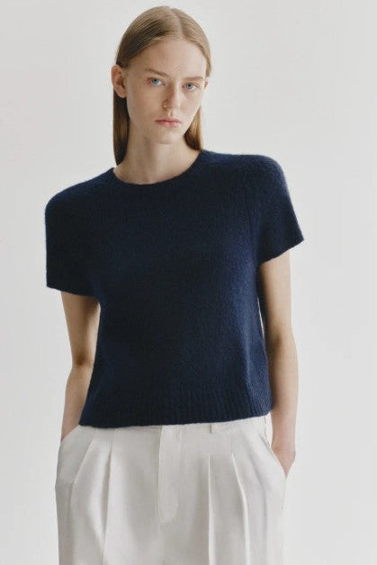 Lisa Yang Siona T-Shirt - Navy