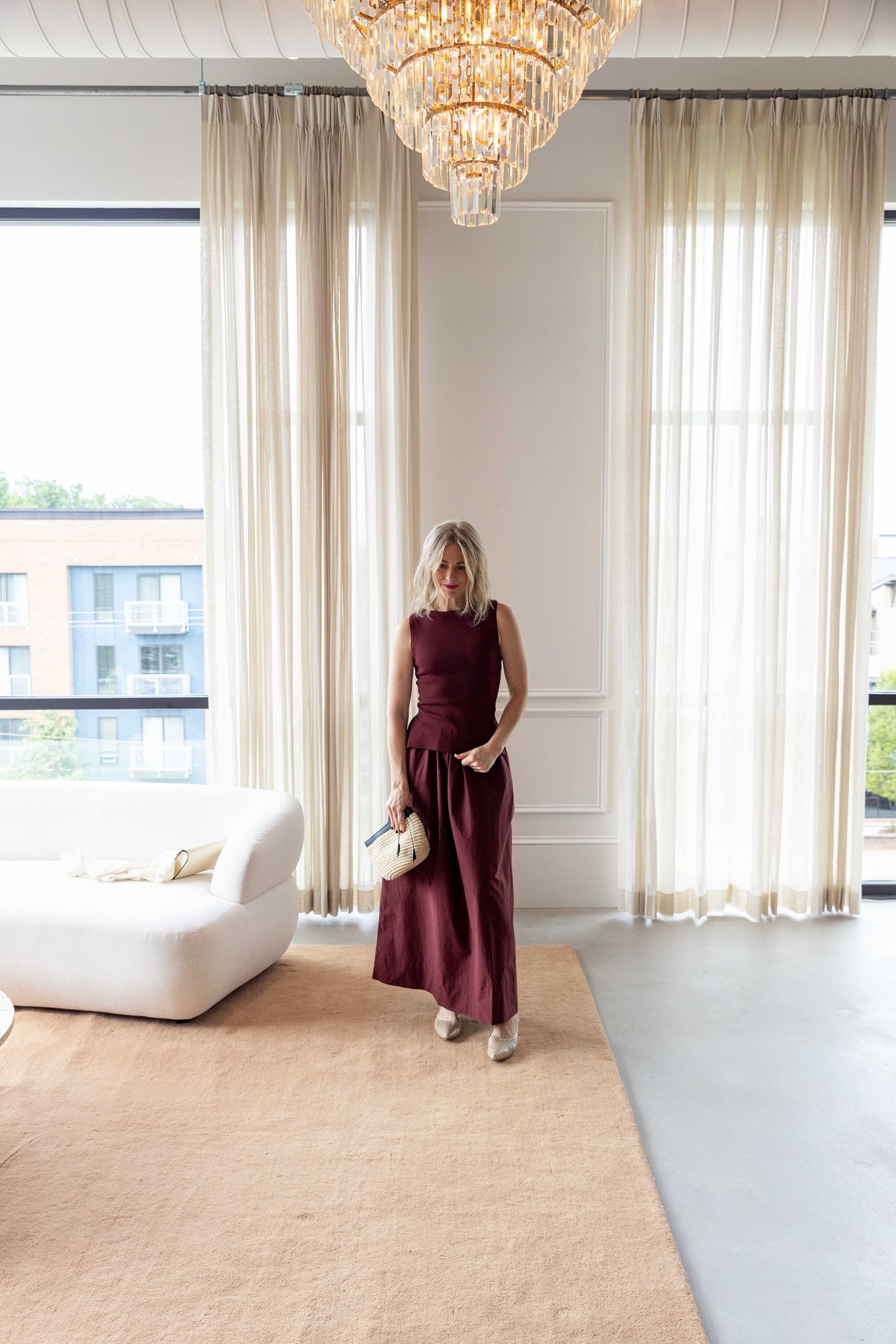 Onia Boatneck Mix Media Dress
