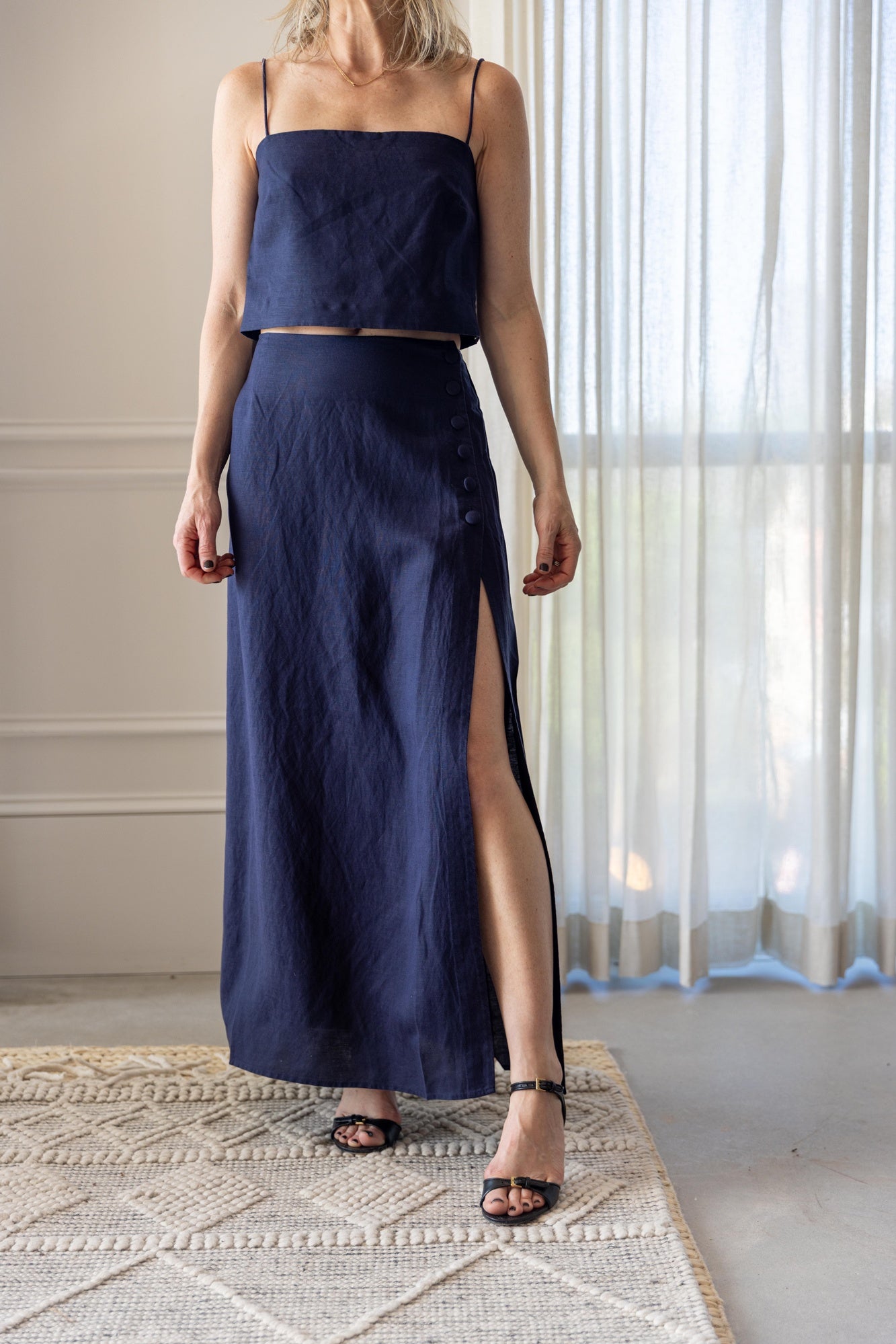 Onia High Slit Maxi Skirt