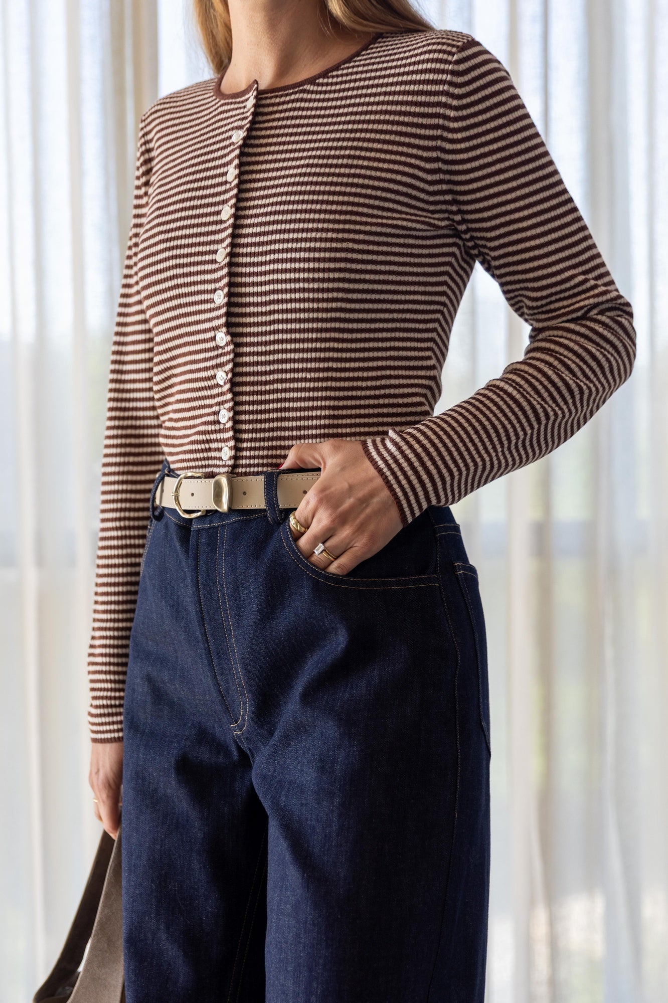 Onia Linen Rib Cardigan