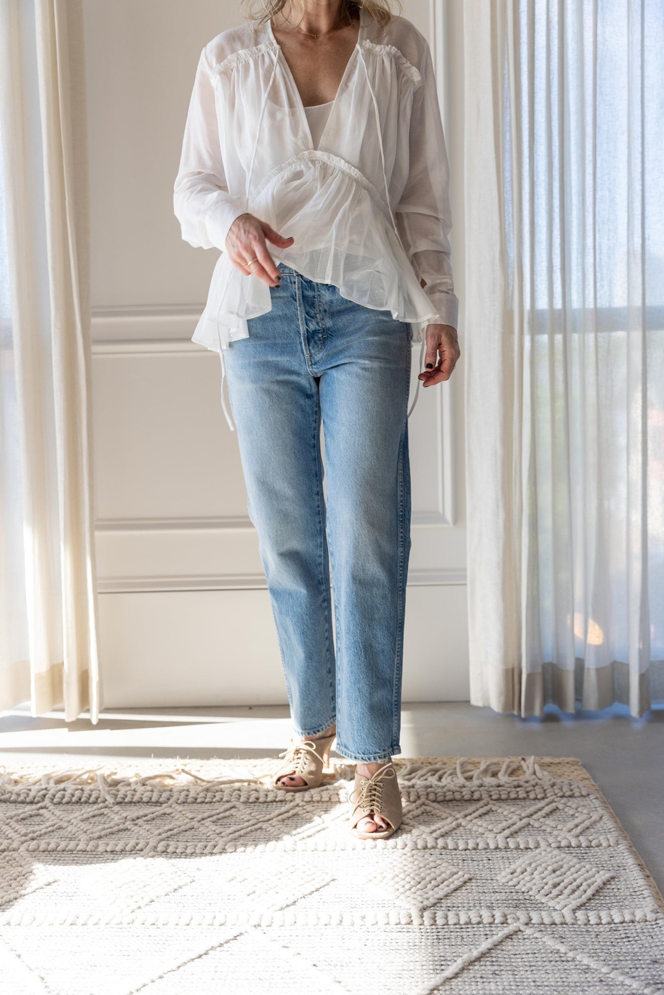 Amo 143 Mid Rise Slim Jeans-Back in Stock