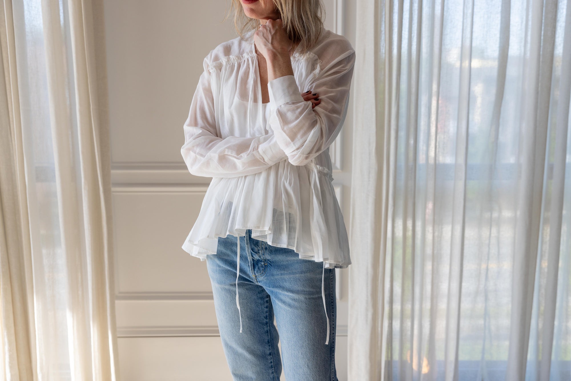 Paris Georgia Silk Voile Top