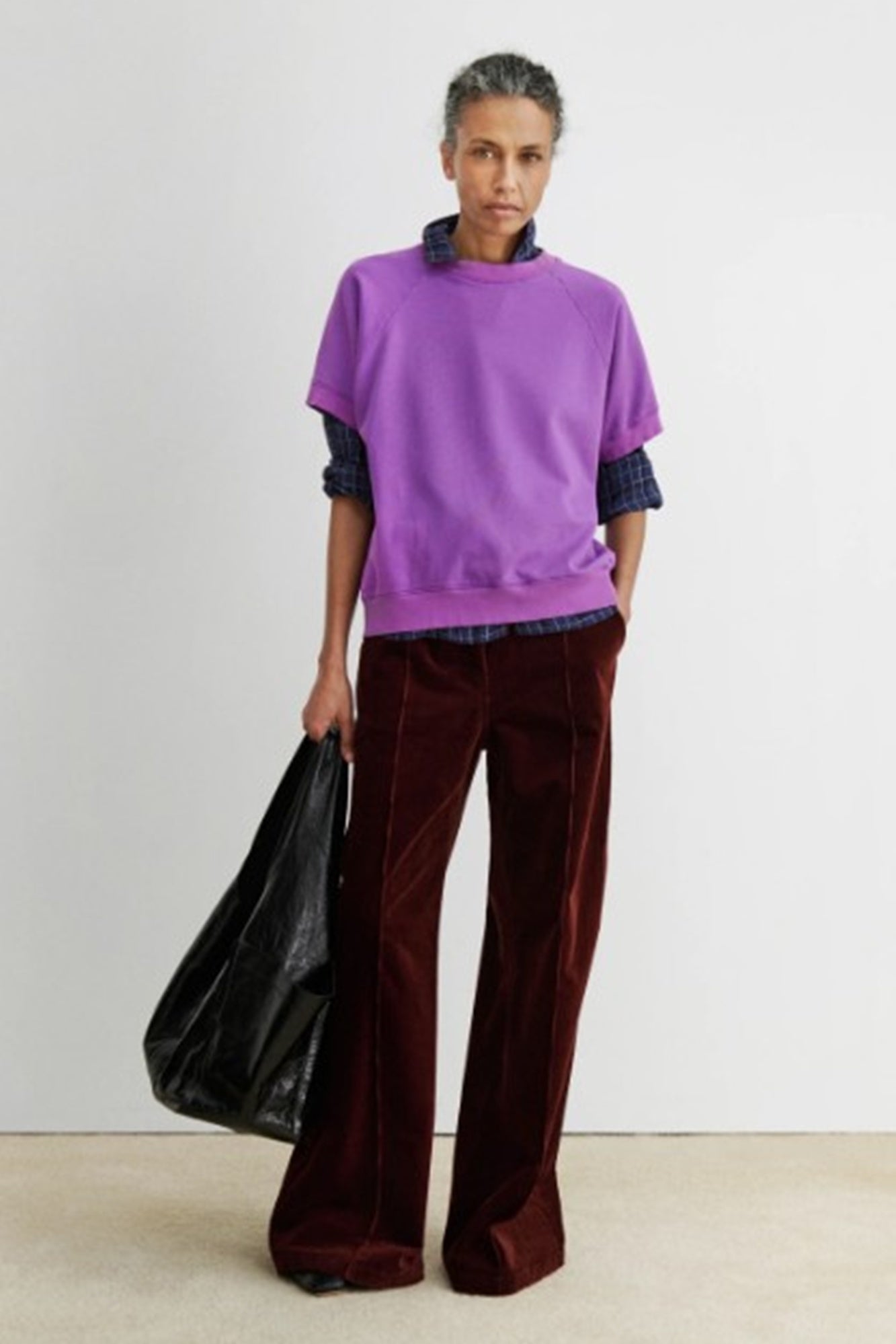 model wearing the Rachel Comey Billie Sweatshirt