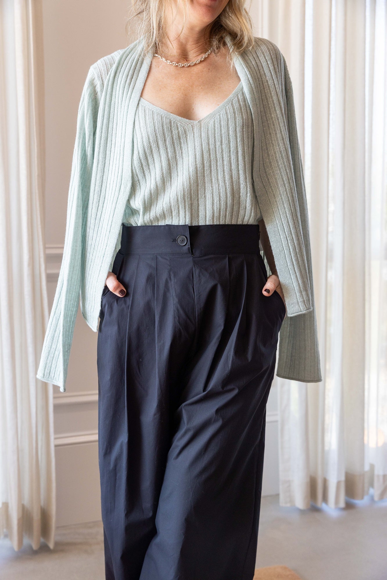 Guest in Residence Rib Stealth Cardigan