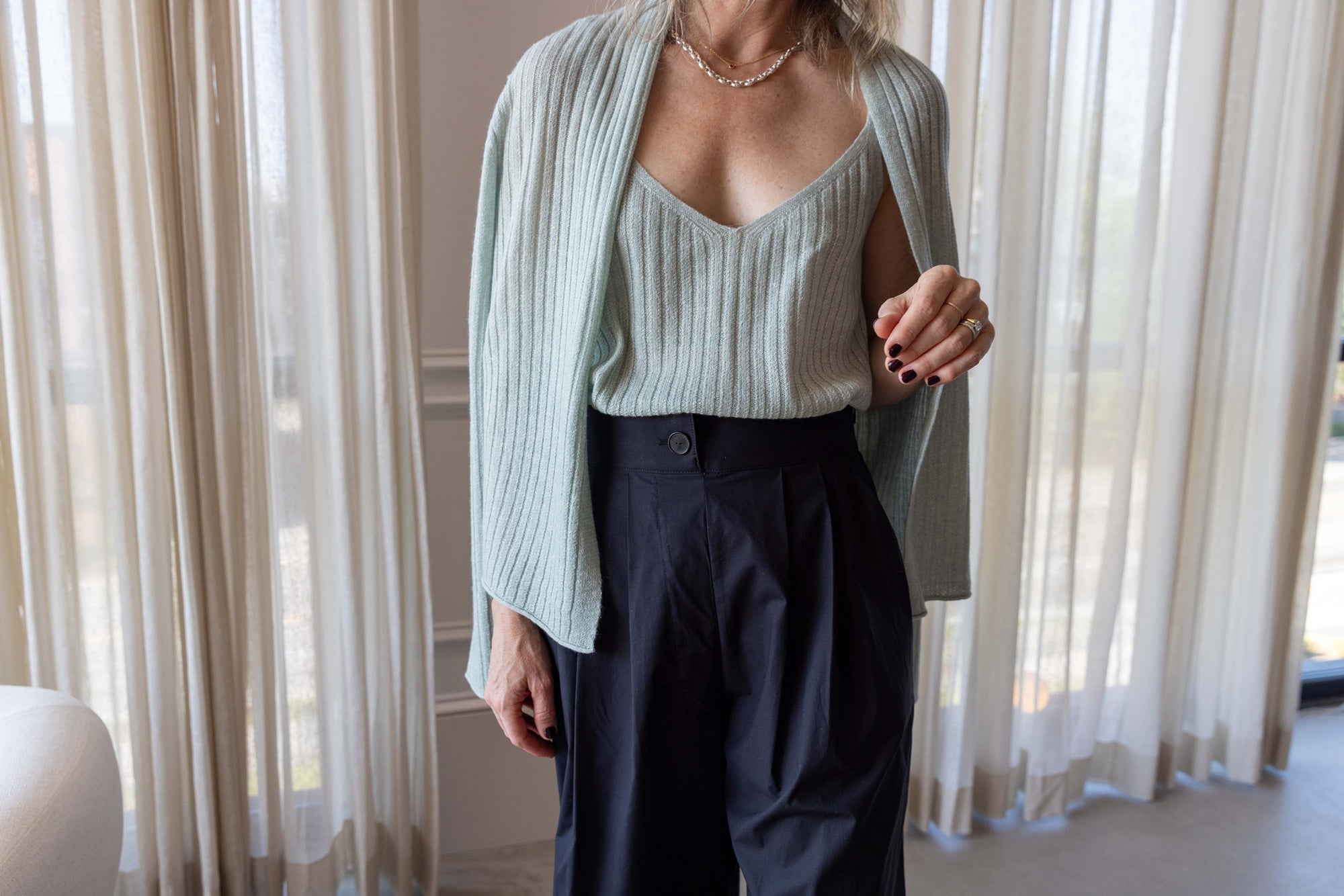Guest in Residence Rib Stealth Cardigan