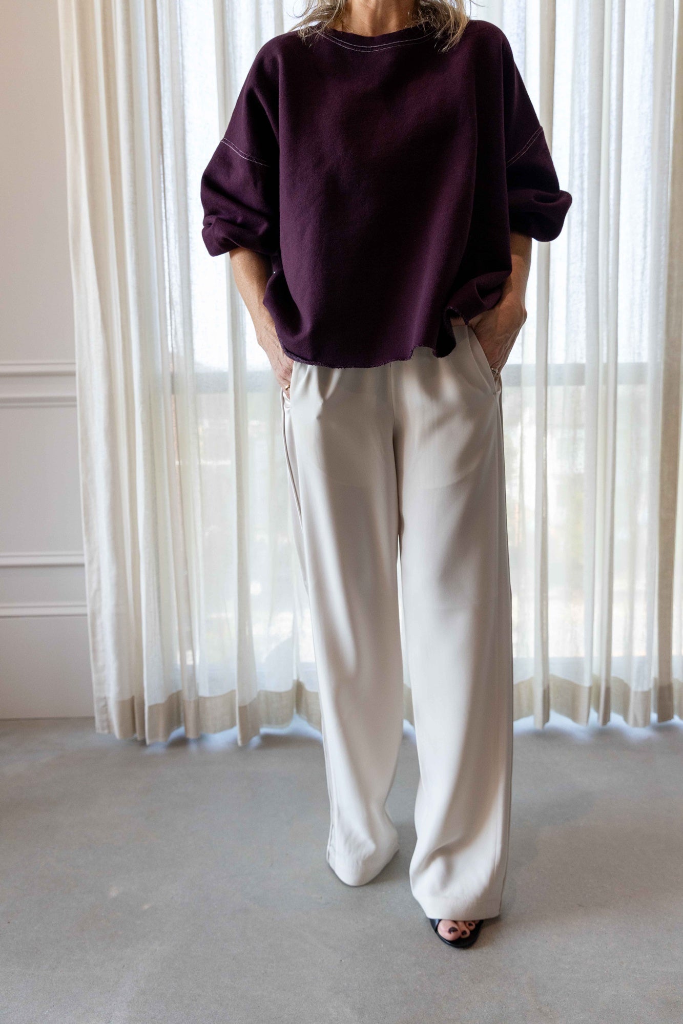 A Emery Angus Pant-Oyster