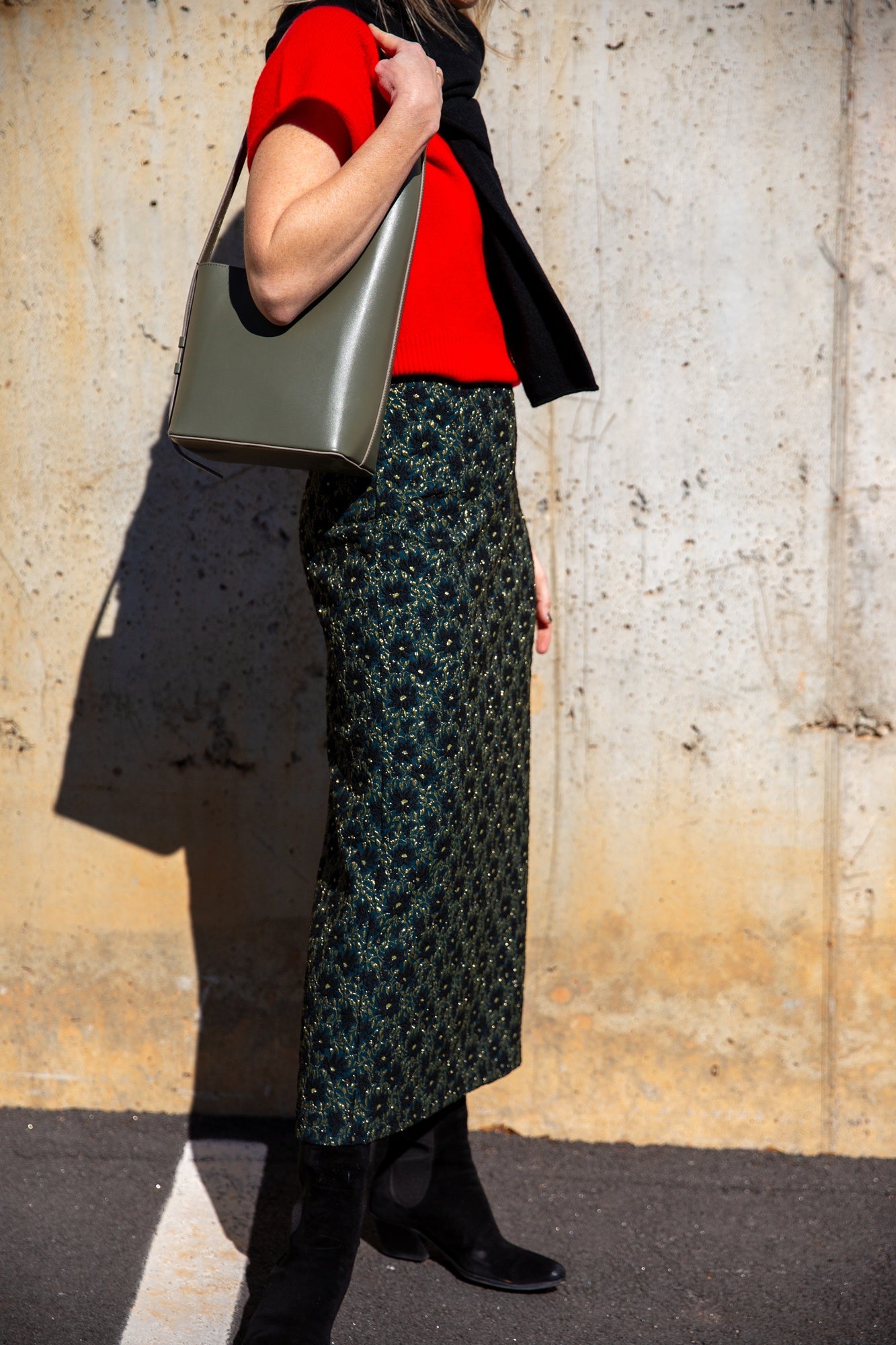 Sablyn Jones Saddle Raglan Short Sleeve Sweater