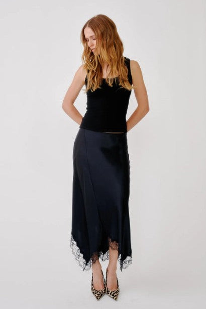 Sablyn Keri B Paneled Skirt with Lace