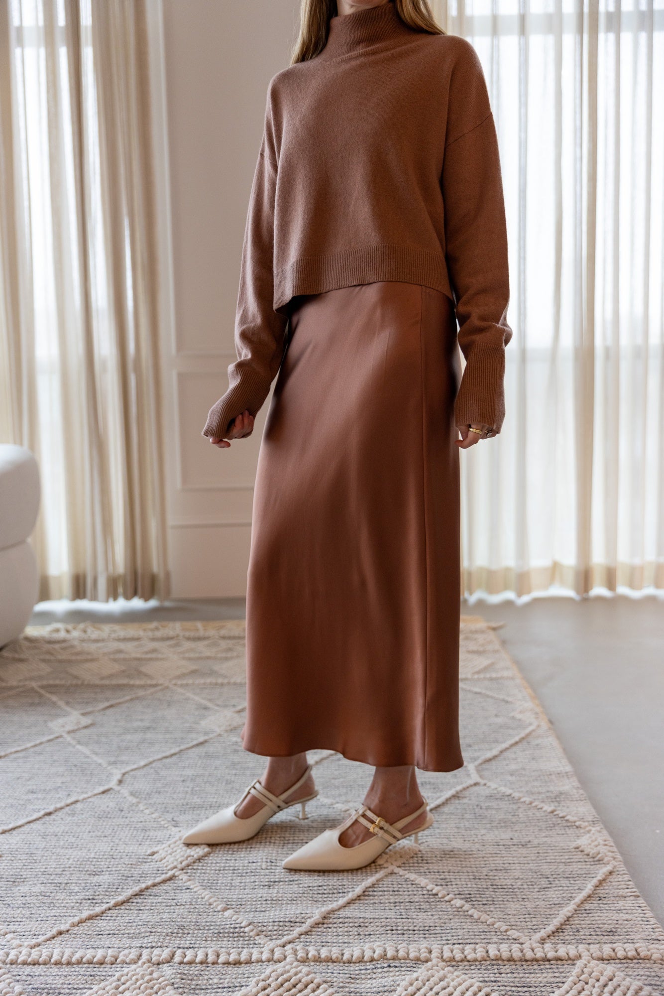 Sablyn Miranda B Scallop Trim Bias Cut Pull On Skirt