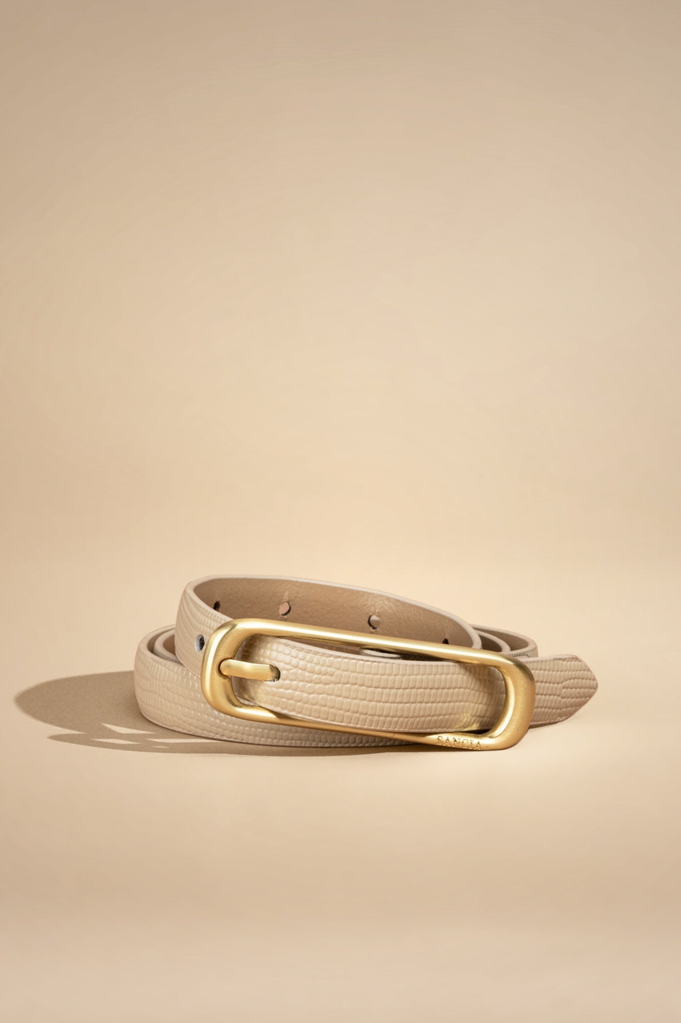 Sancia Felina Belt-Almond Lizard