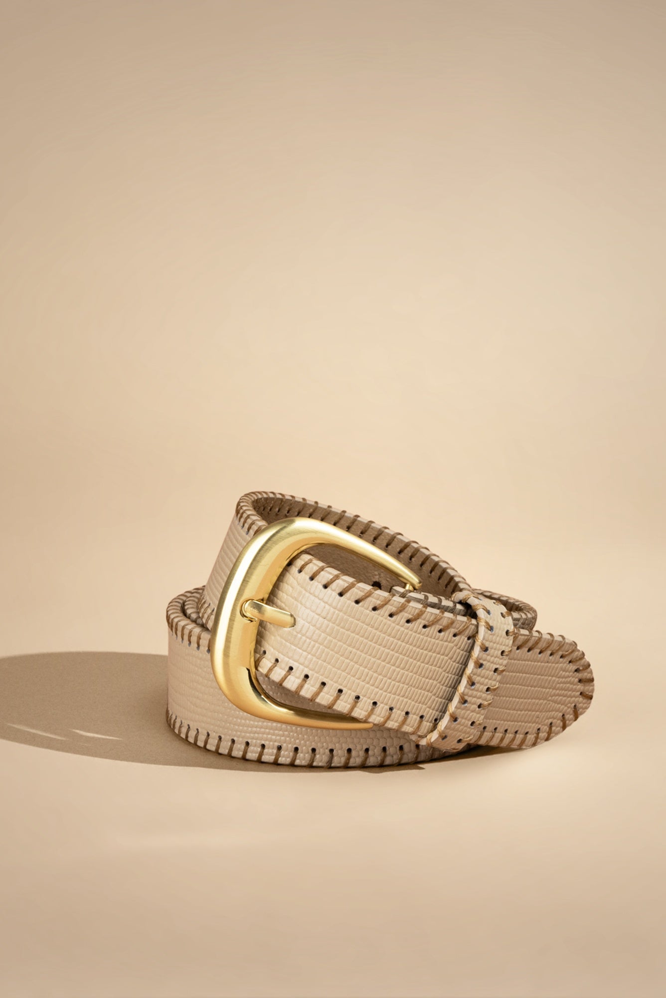 Sancia Viano Belt-Almond Lizard