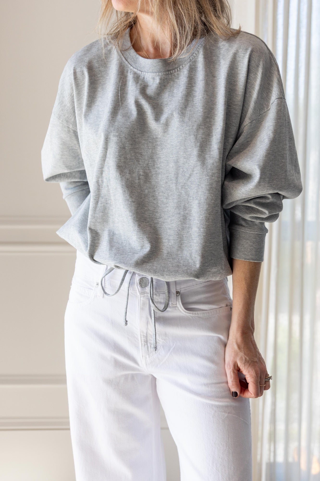 Amo Regina Mid Rise Wide Leg Jeans