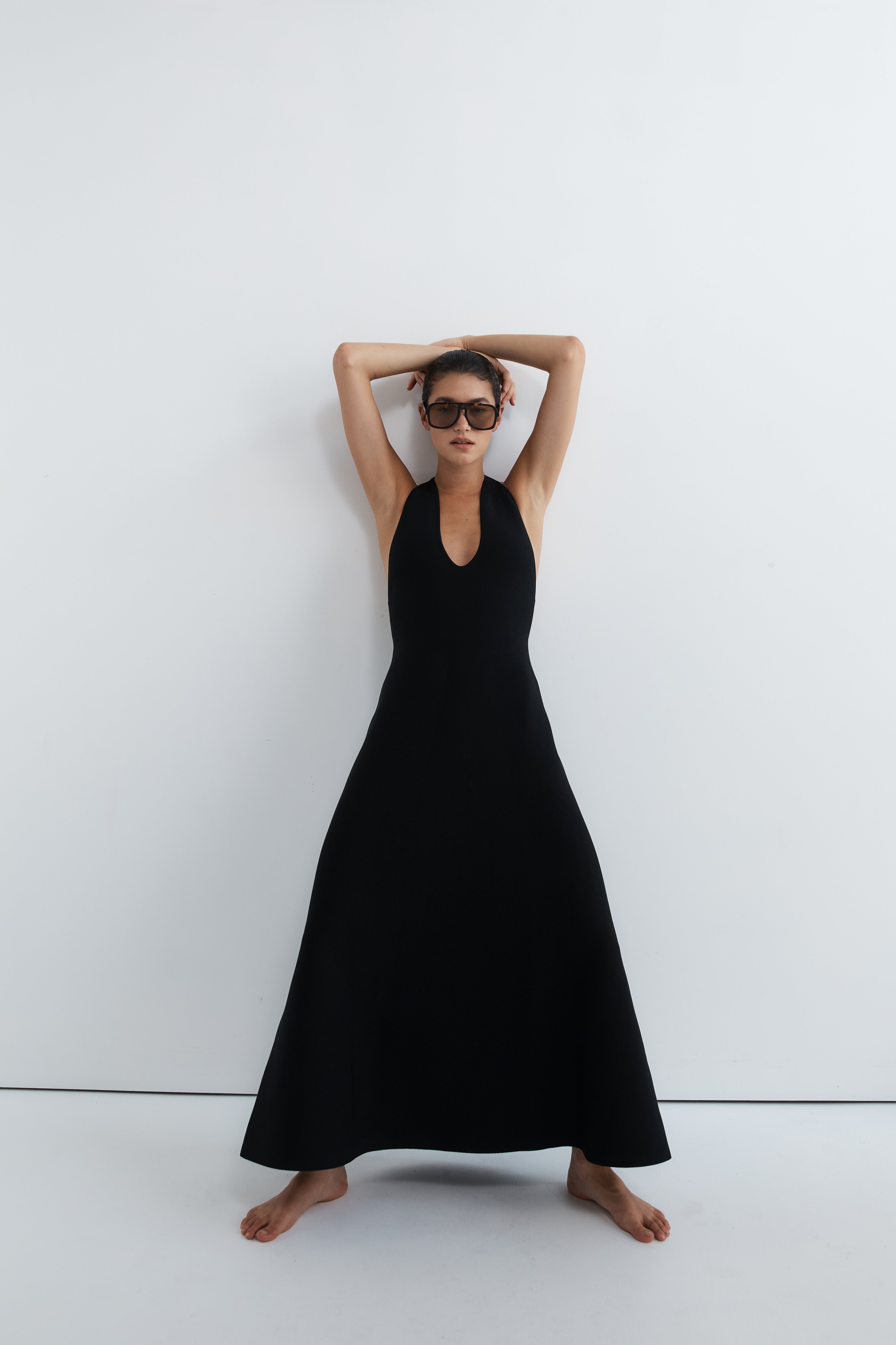 St Agni Sculpted Knit Dress