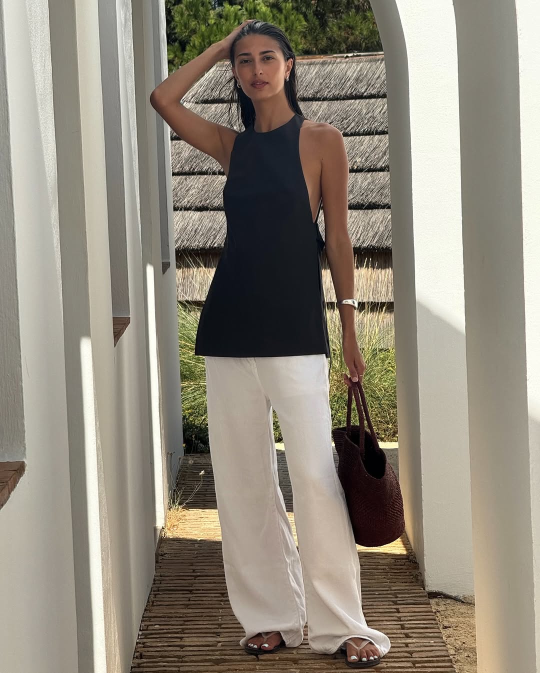 St Agni Side Tie Top