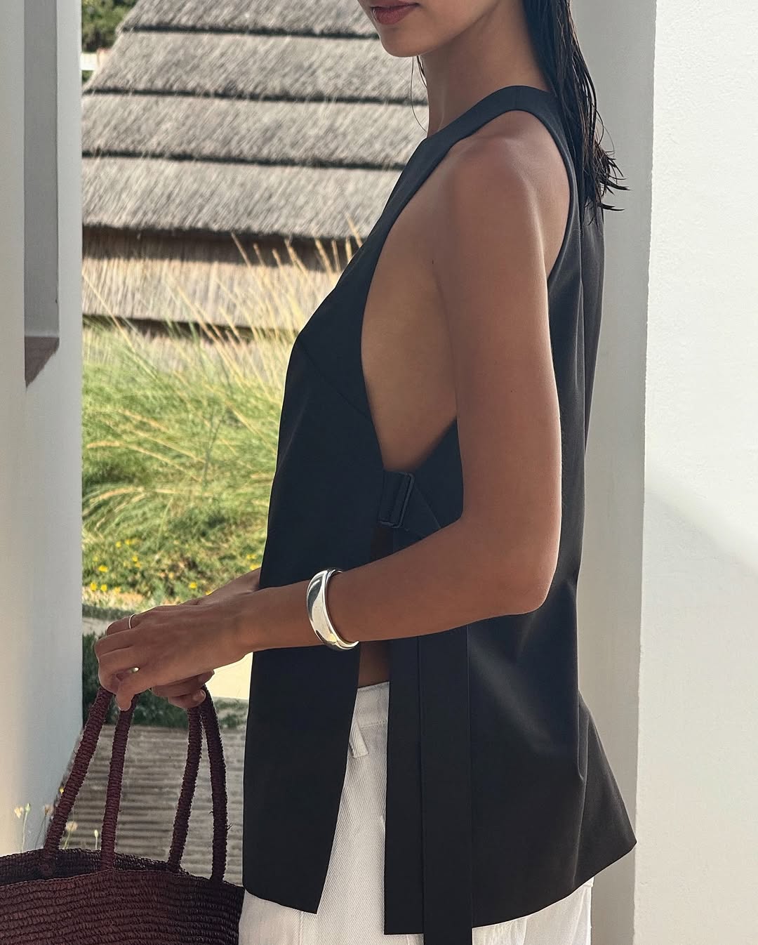 St Agni Side Tie Top