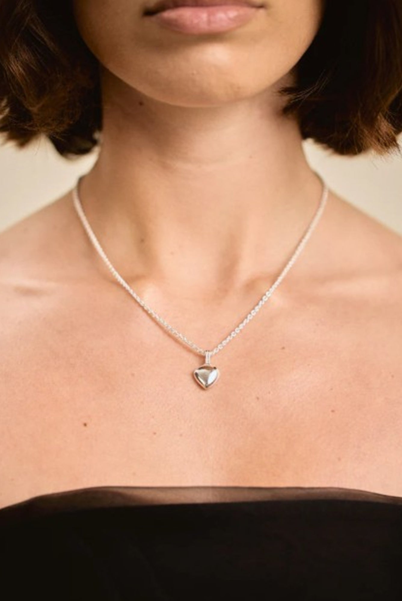 image of a model wearing the Studio Bille Forma Pendant Necklace