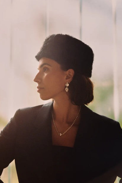 image of a model wearing the Studio Bille Seren Earrings