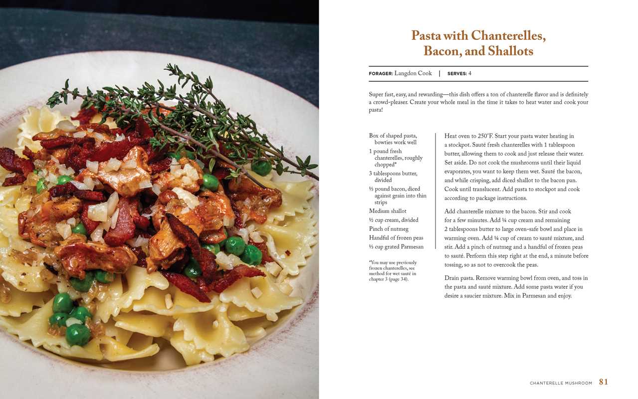 interior image of the wild mushrooms cookbook