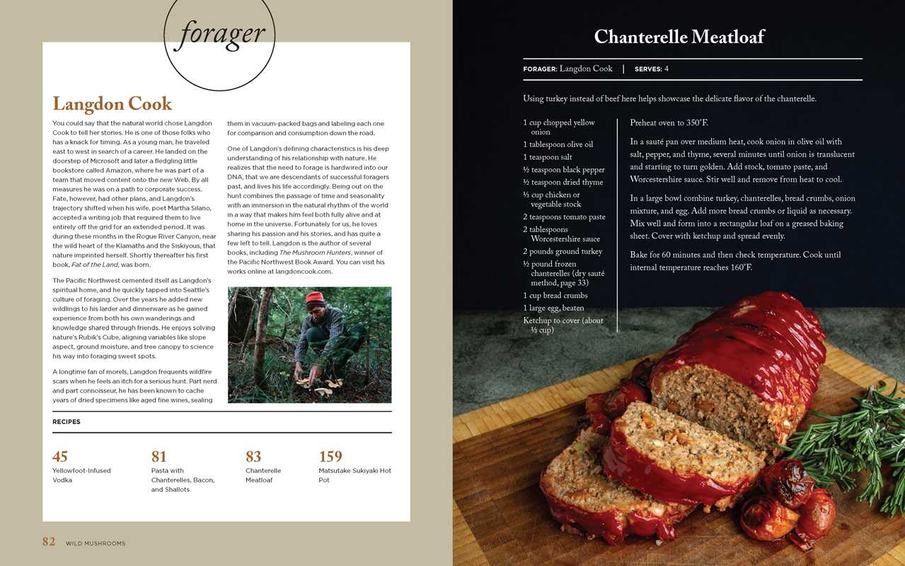 interior image of the wild mushrooms cookbook